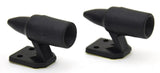 Deer Animal Whistles Black Ultrasonic Alert for Cars Trucks Plastic GG#81990 Set