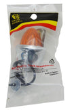 Incandescent Mini Auxiliary Light Amber Lens 1 Bulb Chrome W/Visor GG#82770 Each