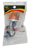 Incandescent Mini Auxiliary Light Amber Lens 1 Bulb Chrome W/Visor GG#82770 Each