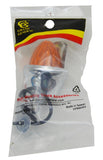 Incandescent Mini Auxiliary Light Amber Lens 1 Bulb Chrome W/Visor GG#82770 Each