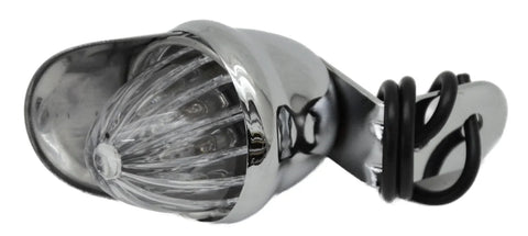 Incandescent Mini Auxiliary Light Clear Lens 1 Bulb Chrome W/Visor GG#82772 Each