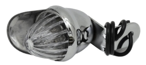 Incandescent Mini Auxiliary Light Clear Lens 1 Bulb Chrome W/Visor GG#82772 Each