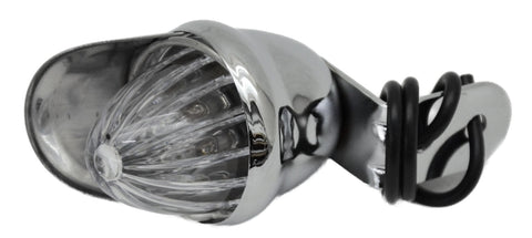 Incandescent Mini Auxiliary Light Clear Lens 1 Bulb Chrome W/Visor GG#82772 Each