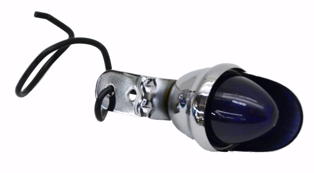 Incandescent Mini Auxiliary Light Purple Lens 1 Bulb Chrome Visor GG#82774 Each