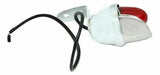 Incandescent Mini Auxiliary Light Red Lens 1 Bulb Chrome W/Visor GG#82775 Each