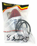 Incandescent Mini Auxiliary Light Red Lens 1 Bulb Chrome W/Visor GG#82775 Each