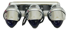 Incandescent Mini Bullet Light w/Visor Blue Lens 3 Single Bulbs-94129 GG#82781