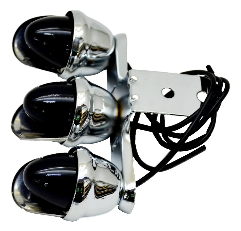 Auxiliary Incandescent Triple Mini Light Visor Purple Lens 3 Bulb GG#82784 Each