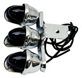 Auxiliary Incandescent Triple Mini Light Visor Purple Lens 3 Bulb GG#82784 Each