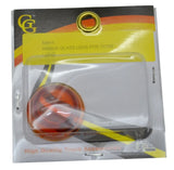 Glass Dome Light Lens Amber for Peterbilt Top Hat Style 1 9/16" GG#82815 Pair