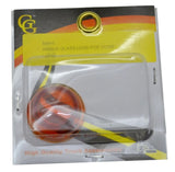 Glass Dome Light Lens Amber for Peterbilt Top Hat Style 1 9/16" GG#82815 Pair