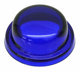 Glass Dome Light Lens for Peterbilt Top Hat Style Blue 1 9/16" GG#82816 Pair