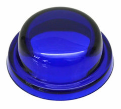 Glass Dome Light Lens for Peterbilt Top Hat Style Blue 1 9/16" GG#82816 Pair