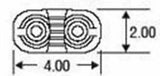 Marker Light Lens 4x2 for Kenworth Double Bubble Tiger Eye Clear GG#82929 Pair