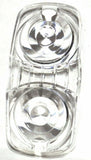 Marker Light Lens 4x2 for Kenworth Double Bubble Tiger Eye Clear GG#82929 Pair