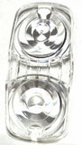 Marker Light Lens 4x2 for Kenworth Double Bubble Tiger Eye Clear GG#82929 Pair