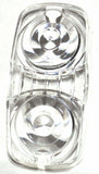 Marker Light Lens 4x2 for Kenworth Double Bubble Tiger Eye Clear GG#82929 Pair