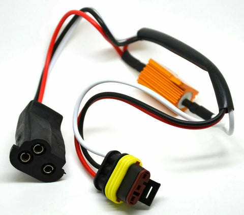 GG Wiring Light Pigtail 3 Pin/Prong LED Load Resistor Plug 3 Wire #83022 Each