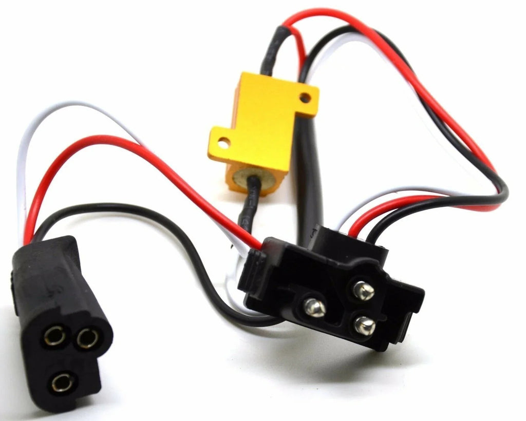 3 Prong Plug Pigtail with Load Resistor Fixes LED Lights Hyper Flashing Each