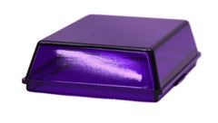 Rectangular Dome Light Lens Purple for 375/377/379 Peterbilt 2 7/8 Long GG#83093
