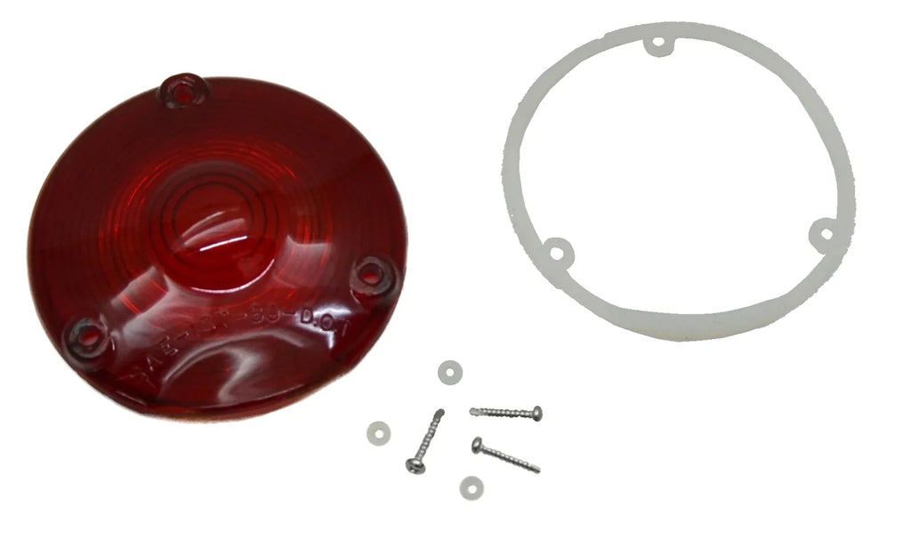Glass Lens Replacement Red for Combination Light or Back of Cab GG#84074 Each