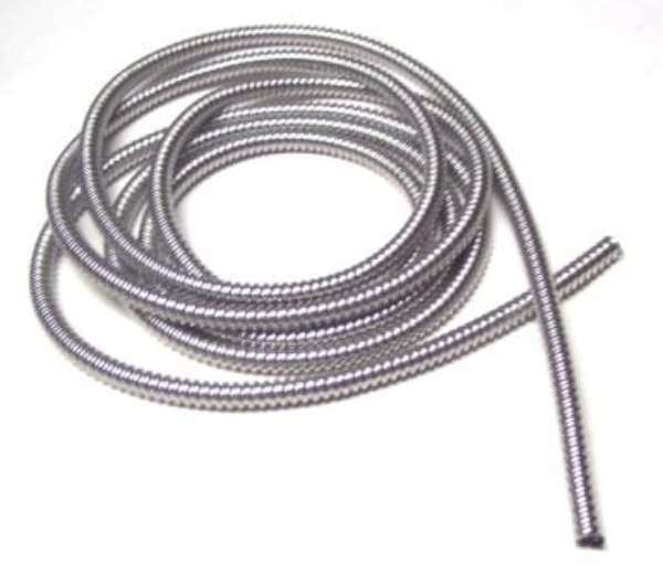 Flexible Wire Loom 1/4" Inside Diameter Stainless Steel 120" Long GG#85010