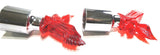 Bumper Guide Tops for 1” Poles/Sticks Eagle Red Chrome Plastic GG#86090 Set of 2