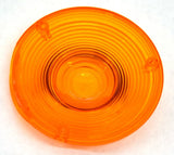 Back of Cab Lens Replacement 4" Amber with Chrome Ring Plastic 3 Hole GG#86720