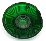 Back of Cab Lens Replacement 4" Green with Chrome Ring Plastic 3 Hole GG#86722