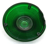 Back of Cab Lens Replacement 4" Green with Chrome Ring Plastic 3 Hole GG#86722