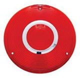 Back of Cab Lens Replacement 4" Red with Chrome Ring Plastic 3 Hole GG#86724