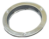 Universal 4" Round Light Bezel Stainless Steel Anti-Theft Mount Flange GG#87143