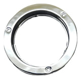 Universal 4" Round Light Bezel Stainless Steel Anti-Theft Mount Flange GG#87143