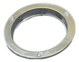 Universal 4" Round Light Bezel Stainless Steel Anti-Theft Mount Flange GG#87143