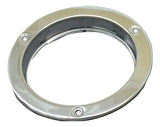 Universal 4" Round Light Bezel Stainless Steel Anti-Theft Mount Flange GG#87143