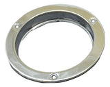 Universal 4" Round Light Bezel Stainless Steel Anti-Theft Mount Flange GG#87143