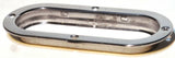 Oval Light Bezel Anti-Theft Stainless Steel Mounting Flange w/Screws GG#87146