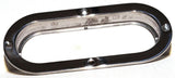 Oval Light Bezel Anti-Theft Stainless Steel Mounting Flange w/Screws GG#87146