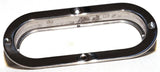 Oval Light Bezel Anti-Theft Stainless Steel Mounting Flange w/Screws GG#87146