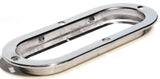 Oval Light Bezel Anti-Theft Stainless Steel Mounting Flange w/Screws GG#87146