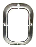 Anti-Theft Rectangular (3x5) Light Mount Bezel Stainless Bolt On GG#87147 Each