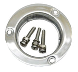 2" Round Light Anti Theft Flange Mount Bezel Stainless GG#87149 Each
