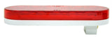 GG LED Light Oval Stop Tail Turn 20 Red LEDs Red Lens 6 1/2" Long #87721 Pair