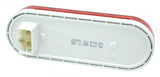 GG LED Light Oval Stop Tail Turn 20 Red LEDs Red Lens 6 1/2" Long #87721 Pair