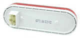 GG LED Light Oval Stop Tail Turn 20 Red LEDs Red Lens 6 1/2" Long #87721 Pair