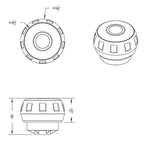 Chrome Steering Wheel Hub & Horn Button Kit For Kenworth (2001-2002) UP88211