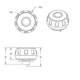 Fits Peterbilt 2006 &Up Steering Wheel 3 Bolt Install Hub 40 Spline Horn UP88259