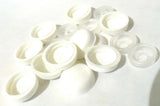 Screw Head Covers for #6 #8 M3 M4 Flat Back Screws White 8/8-100, 10 Sets
