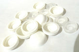 Screw Head Covers for #6 #8 M3 M4 Flat Back Screws White 8/8-100, 10 Sets