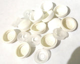 Screw Head Covers for #6 #8 M3 M4 Flat Back Screws Off White 8/8-106, 10 Sets